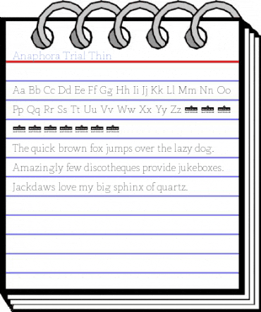 Anaphora Trial Thin Font