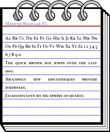 Mentor Regular SC Font