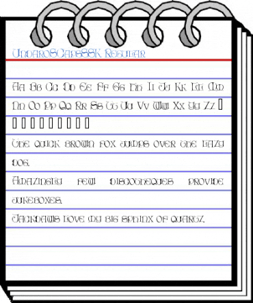 UndaroSCapsSSK Regular Font