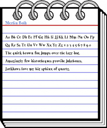 Merlin Bold Font