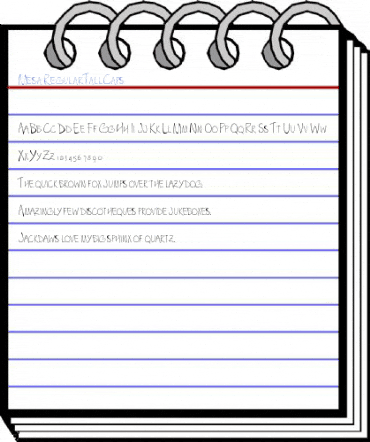Mesa RegularTallCaps Font