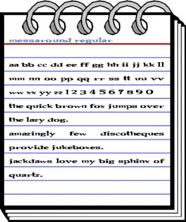 Messaround Regular Font