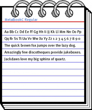 MetaBookC Regular Font