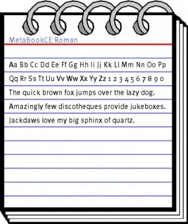 MetaBookCE Roman Font