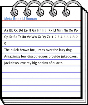 Meta Book Lf Roman Font