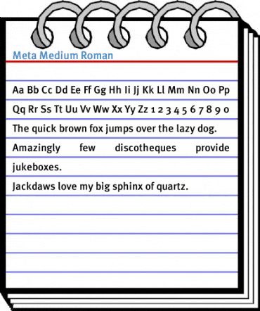 Meta Medium Roman Font