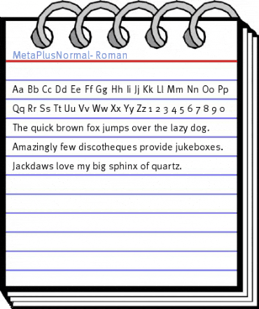 MetaPlusNormal- Roman Font