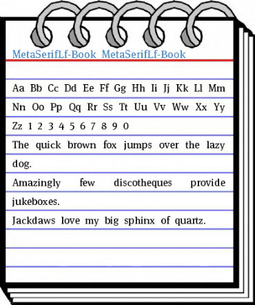 MetaSerifLf-Book Font