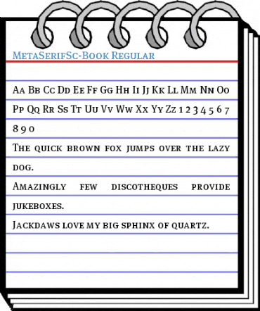 MetaSerifSc-Book Regular Font