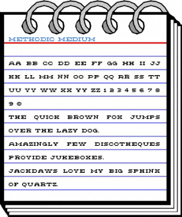 Methodic Medium Font
