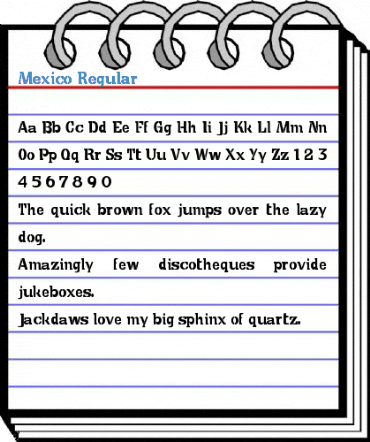 Mexico Regular Font