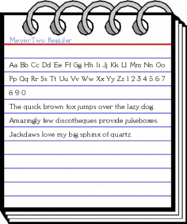 MeyerTwo Regular Font
