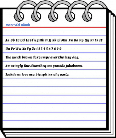 Mezz Std Black Font