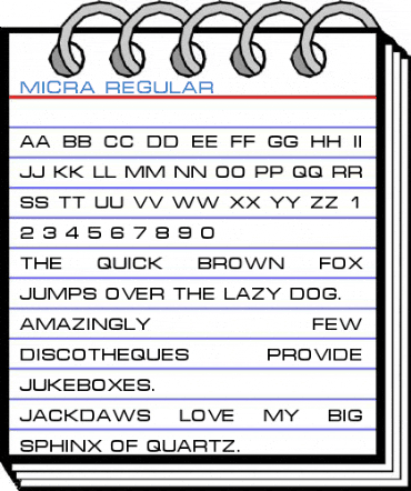 Micra Regular Font