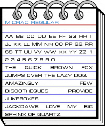 MicraC Regular Font