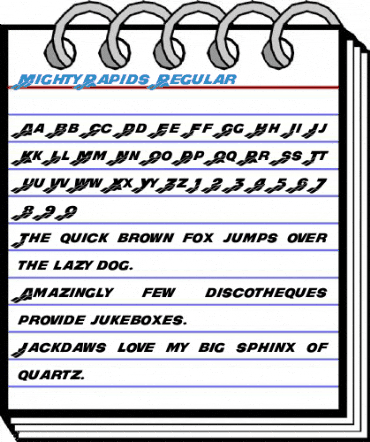 MightyRapids Regular Font