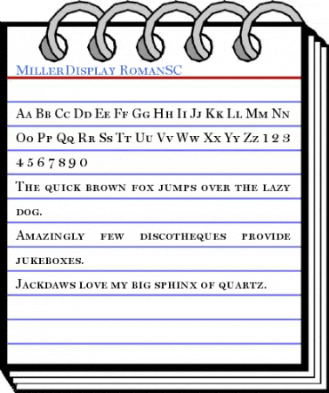 MillerDisplay RomanSC Font