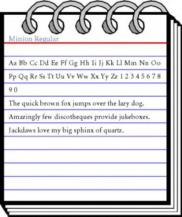 Minion Regular Font