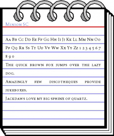 Minion SC Font
