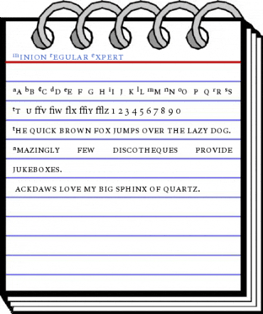 Minion Regular Expert Font