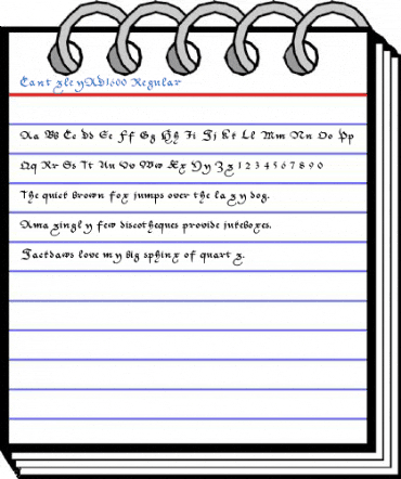 CantzleyAD1600 Regular Font