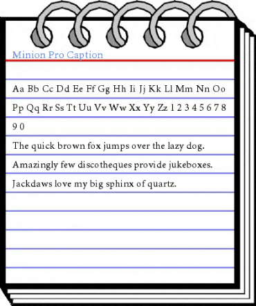 Minion Pro Caption Font