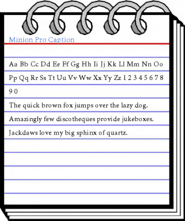 Minion Pro Caption Font