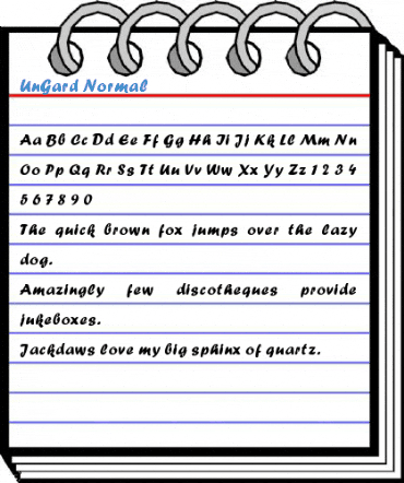 UnGard Normal Font