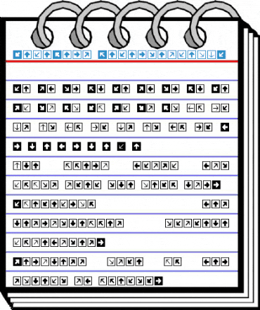 MiniPics DirectionalSA Font