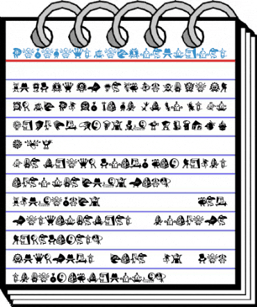 MiniPics LilCreatures Font