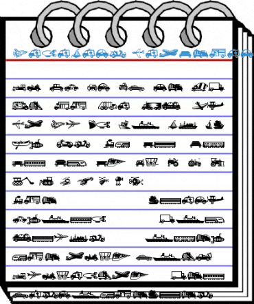 MiniPics LilVehicles Font