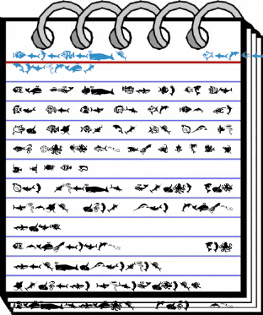 MiniPics LilFishies Regular Font