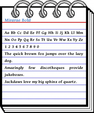 Mirarae Bold Font