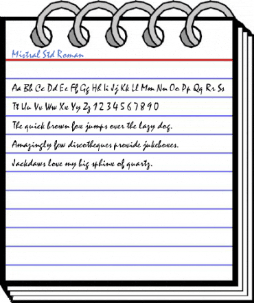 Mistral Std Roman Font