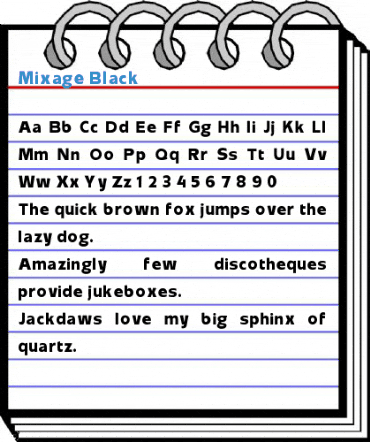 Mixage Black Font