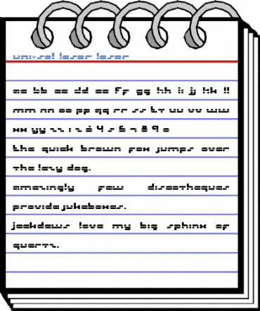 uni-sol laser laser Font