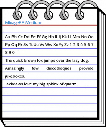 MixageEF Medium Font