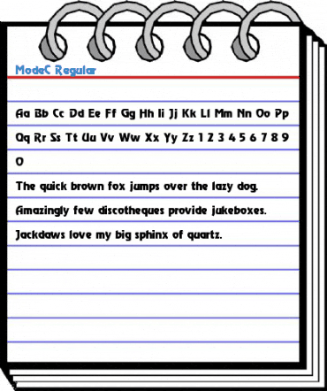 ModeC Regular Font