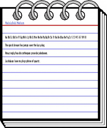 ModulaBold Medium Font