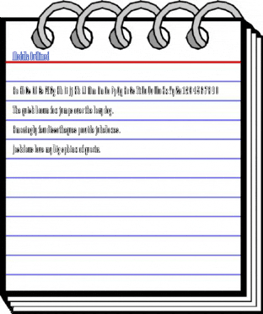 Modula Outlined Font
