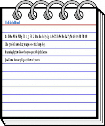 Modula Outlined Font