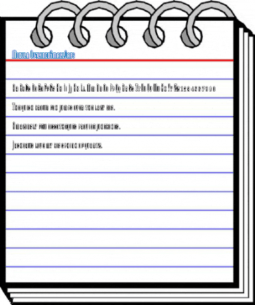 Modula OutlinedSmallCaps Font