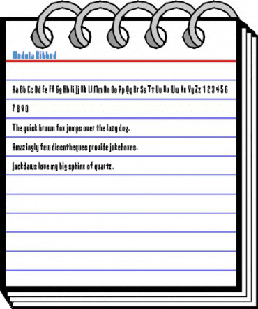 Modula Ribbed Font