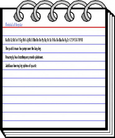 ModulaTall Regular Font