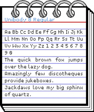 Unibody 8 Regular Font