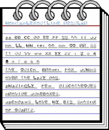 MontaplexOutline Regular Font