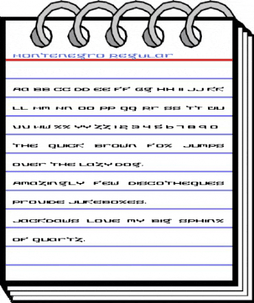 Montenegro Regular Font