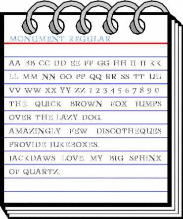 Monument Regular Font