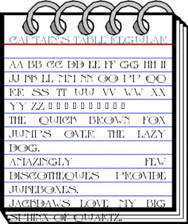 Captain's Table Regular Font