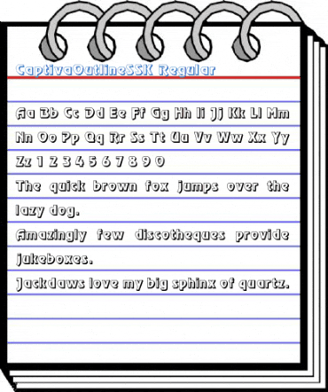 CaptivaOutlineSSK Regular Font